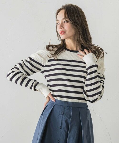 Viaggio Blu / ビアッジョブルー ニット・セーター | シャーリングスリーブニット | 詳細28