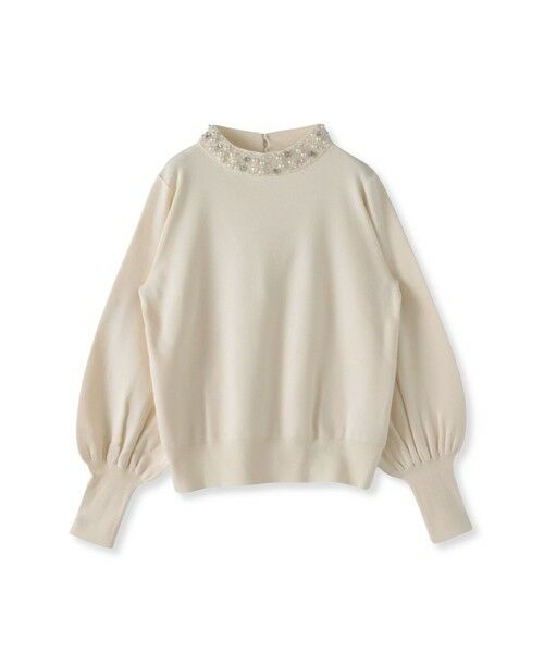 Viaggio Blu / ビアッジョブルー ニット・セーター | ビジューニット（オフホワイト）