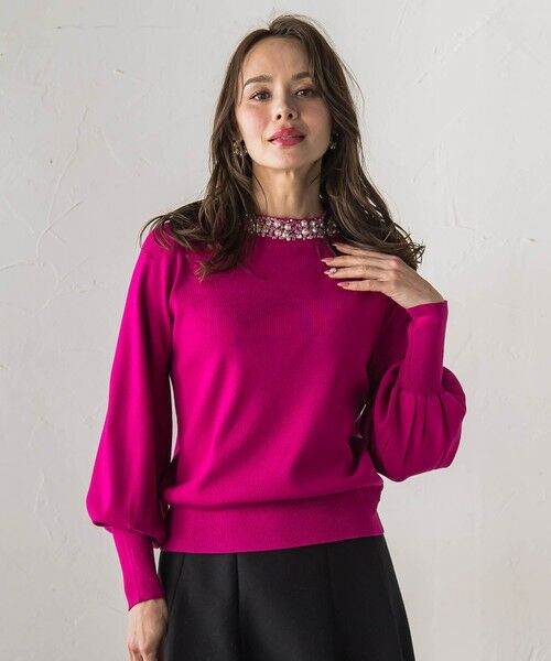 Viaggio Blu / ビアッジョブルー ニット・セーター | ビジューニット | 詳細5