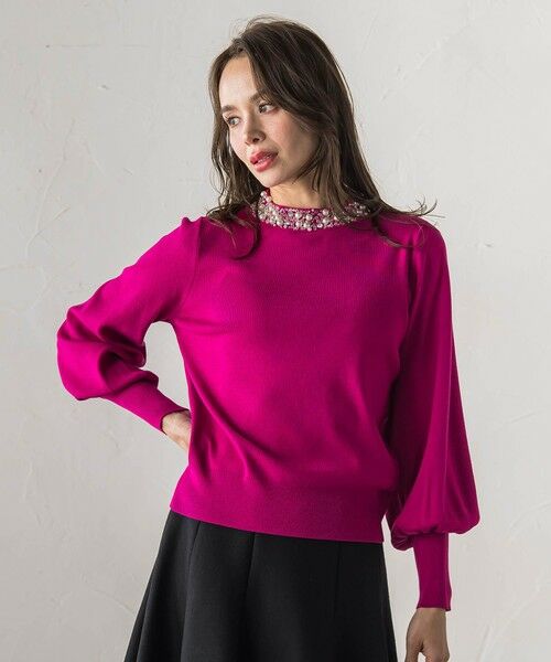 Viaggio Blu / ビアッジョブルー ニット・セーター | ビジューニット | 詳細6