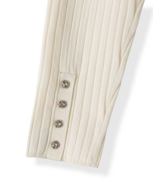 Viaggio Blu / ビアッジョブルー ニット・セーター | 袖口キラキラボタンリブニット | 詳細1