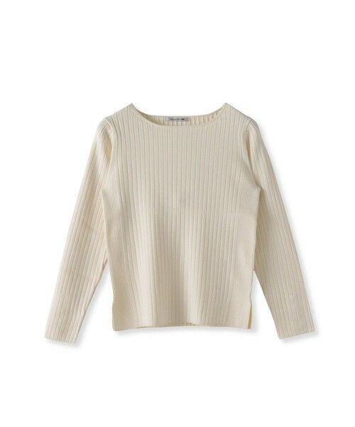 Viaggio Blu / ビアッジョブルー ニット・セーター | 袖口キラキラボタンリブニット（オフホワイト）