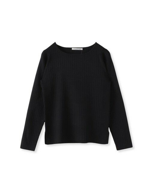 Viaggio Blu / ビアッジョブルー ニット・セーター | 袖口キラキラボタンリブニット（ブラック）