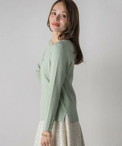 Viaggio Blu / ビアッジョブルー ニット・セーター | 袖口キラキラボタンリブニット | 詳細12