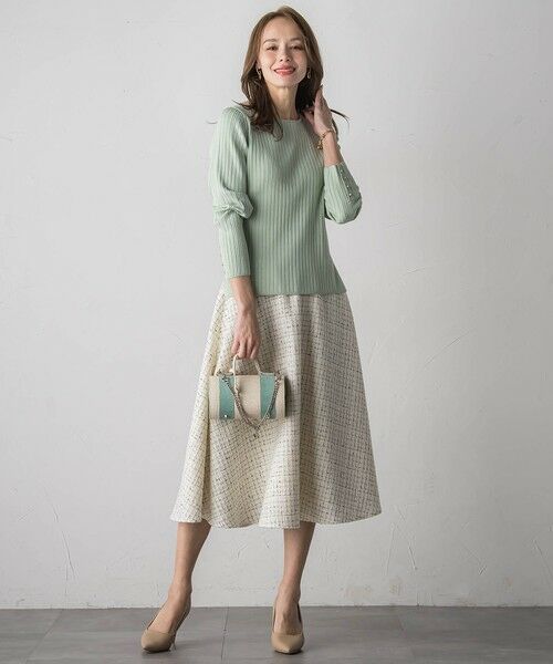 Viaggio Blu / ビアッジョブルー ニット・セーター | 袖口キラキラボタンリブニット | 詳細14