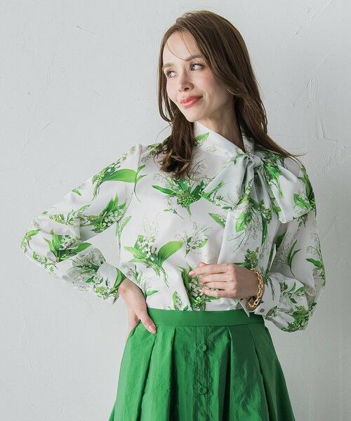 Viaggio Blu / ビアッジョブルー シャツ・ブラウス | スズランプリントブラウス | 詳細1