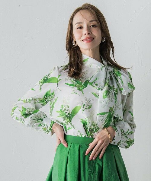 Viaggio Blu / ビアッジョブルー シャツ・ブラウス | スズランプリントブラウス | 詳細3