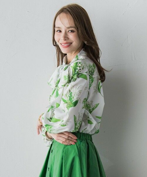 Viaggio Blu / ビアッジョブルー シャツ・ブラウス | スズランプリントブラウス | 詳細4