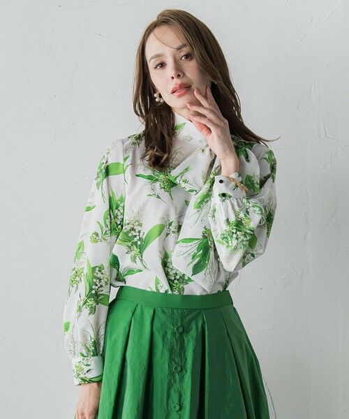 Viaggio Blu / ビアッジョブルー シャツ・ブラウス | スズランプリントブラウス | 詳細6