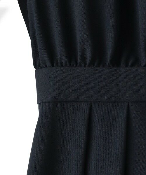 Viaggio Blu / ビアッジョブルー ロング・マキシ丈ワンピース | ボウタイシャンブレーワンピース | 詳細5