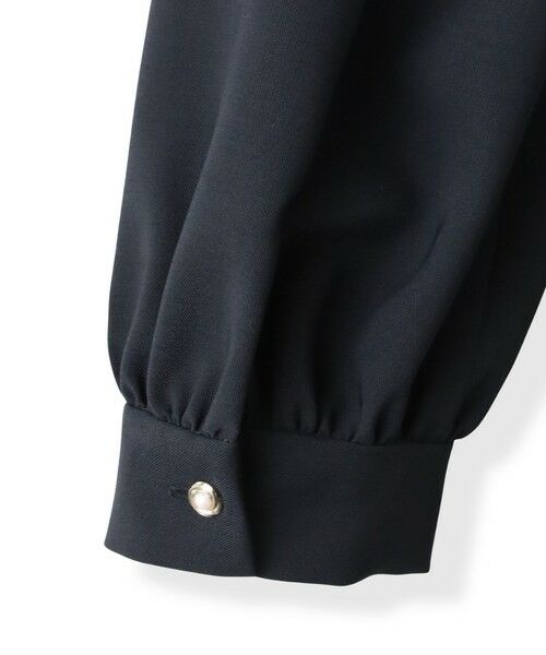 Viaggio Blu / ビアッジョブルー ロング・マキシ丈ワンピース | ボウタイシャンブレーワンピース | 詳細8