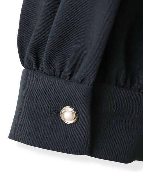 Viaggio Blu / ビアッジョブルー ロング・マキシ丈ワンピース | ボウタイシャンブレーワンピース | 詳細14