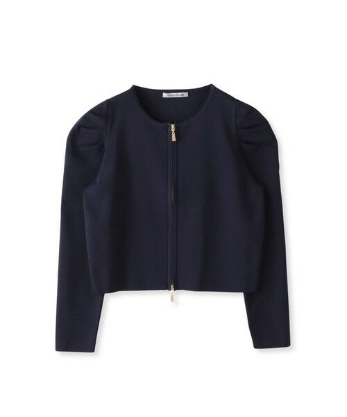 Viaggio Blu / ビアッジョブルー カーディガン・ボレロ | パフスリーブダブルジップブルゾン | 詳細23