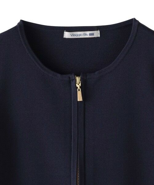 Viaggio Blu / ビアッジョブルー カーディガン・ボレロ | パフスリーブダブルジップブルゾン | 詳細24