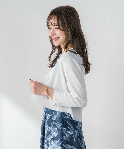 Viaggio Blu / ビアッジョブルー カーディガン・ボレロ | LUCINDAニットボレロ | 詳細3