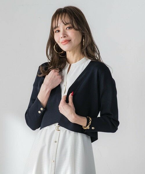 Viaggio Blu / ビアッジョブルー カーディガン・ボレロ | LUCINDAニットボレロ | 詳細14