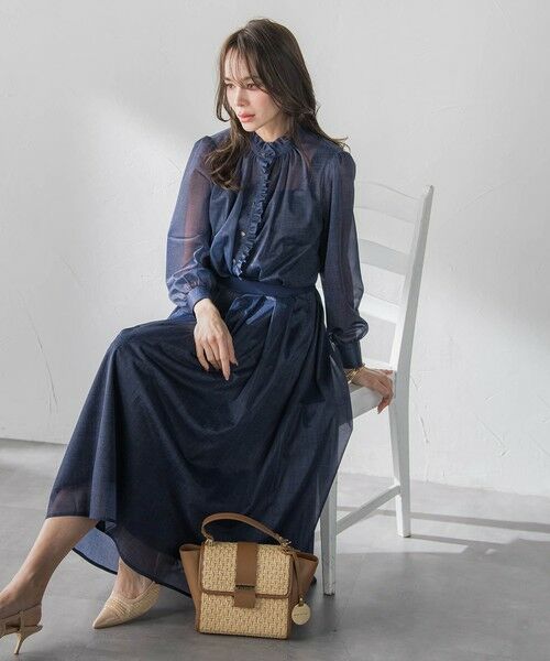 Viaggio Blu / ビアッジョブルー シャツ・ブラウス | 【カタログ掲載】オーガンジーデニムブラウス | 詳細12