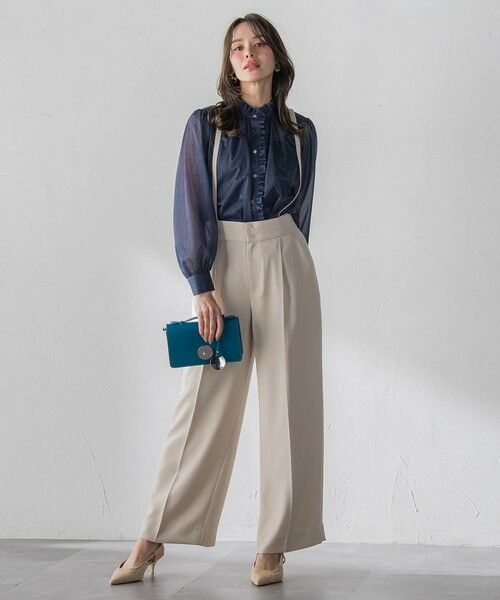 Viaggio Blu / ビアッジョブルー シャツ・ブラウス | 【カタログ掲載】オーガンジーデニムブラウス | 詳細13