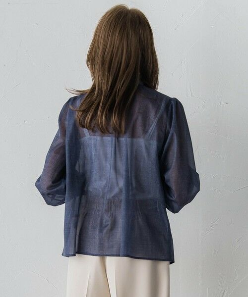 Viaggio Blu / ビアッジョブルー シャツ・ブラウス | 【カタログ掲載】オーガンジーデニムブラウス | 詳細16