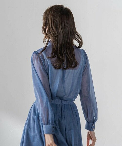 Viaggio Blu / ビアッジョブルー シャツ・ブラウス | 【カタログ掲載】オーガンジーデニムブラウス | 詳細20