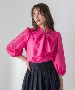 Viaggio Blu / ビアッジョブルー シャツ・ブラウス | 袖レースブラウス