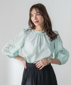 Viaggio Blu / ビアッジョブルー シャツ・ブラウス | 袖レースブラウス