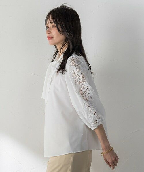 Viaggio Blu / ビアッジョブルー シャツ・ブラウス | 袖レースブラウス | 詳細3
