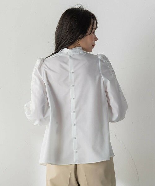 Viaggio Blu / ビアッジョブルー シャツ・ブラウス | 袖レースブラウス | 詳細4