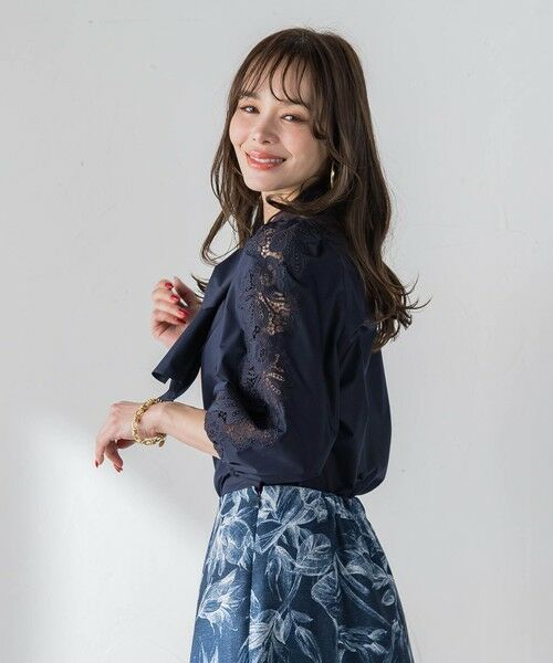 Viaggio Blu / ビアッジョブルー シャツ・ブラウス | 袖レースブラウス | 詳細15