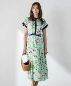 Viaggio Blu / ビアッジョブルー ロング・マキシ丈ワンピース | 【KEITA KAWASAKI × Viaggio Bluコラボ】リリープリントワンピース