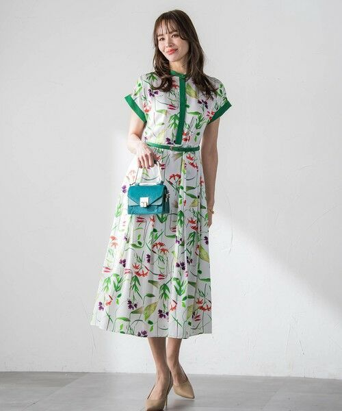 Viaggio Blu / ビアッジョブルー ロング・マキシ丈ワンピース | 【KEITA KAWASAKI × Viaggio Bluコラボ】リリープリントワンピース | 詳細2