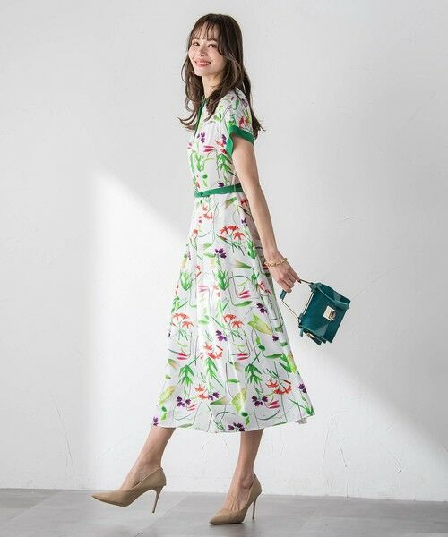 Viaggio Blu / ビアッジョブルー ロング・マキシ丈ワンピース | 【KEITA KAWASAKI × Viaggio Bluコラボ】リリープリントワンピース | 詳細3
