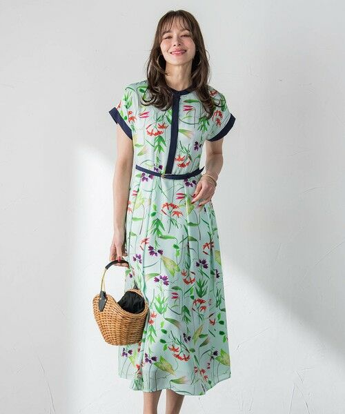 Viaggio Blu / ビアッジョブルー ロング・マキシ丈ワンピース | 【KEITA KAWASAKI × Viaggio Bluコラボ】リリープリントワンピース | 詳細5