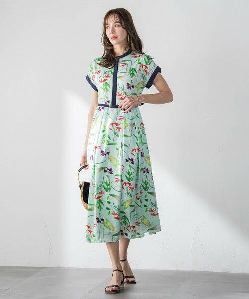 Viaggio Blu / ビアッジョブルー ロング・マキシ丈ワンピース | 【KEITA KAWASAKI × Viaggio Bluコラボ】リリープリントワンピース | 詳細6