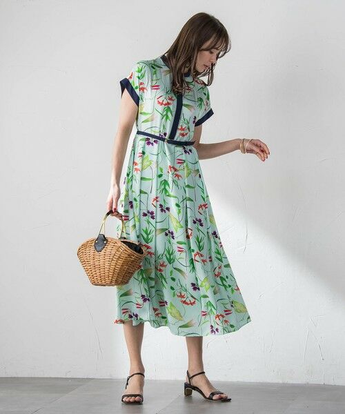 Viaggio Blu / ビアッジョブルー ロング・マキシ丈ワンピース | 【KEITA KAWASAKI × Viaggio Bluコラボ】リリープリントワンピース | 詳細7