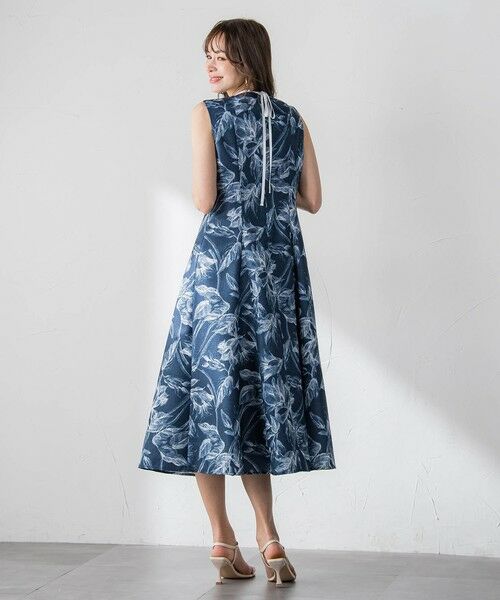 Viaggio Blu / ビアッジョブルー ロング・マキシ丈ワンピース | 【WEB限定カラーあり】リネンライクフラワーワンピース | 詳細3