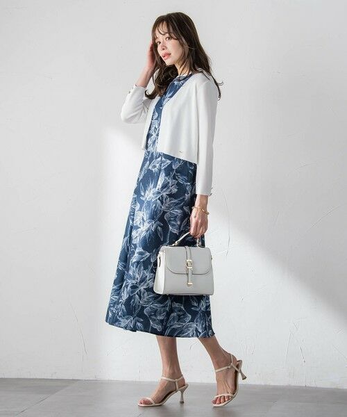 Viaggio Blu / ビアッジョブルー ロング・マキシ丈ワンピース | 【WEB限定カラーあり】リネンライクフラワーワンピース | 詳細5