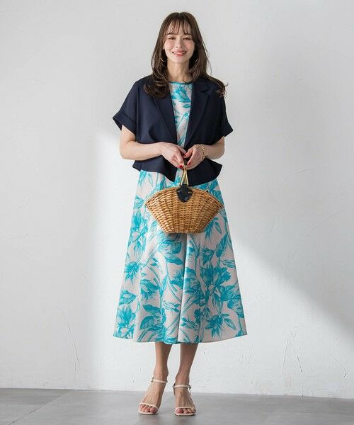 Viaggio Blu / ビアッジョブルー ロング・マキシ丈ワンピース | 【WEB限定カラーあり】リネンライクフラワーワンピース | 詳細11