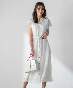 Viaggio Blu / ビアッジョブルー ロング・マキシ丈ワンピース | ラッセルレースチェックワンピース