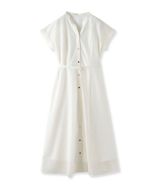 Viaggio Blu / ビアッジョブルー ロング・マキシ丈ワンピース | ラッセルレースチェックワンピース | 詳細9