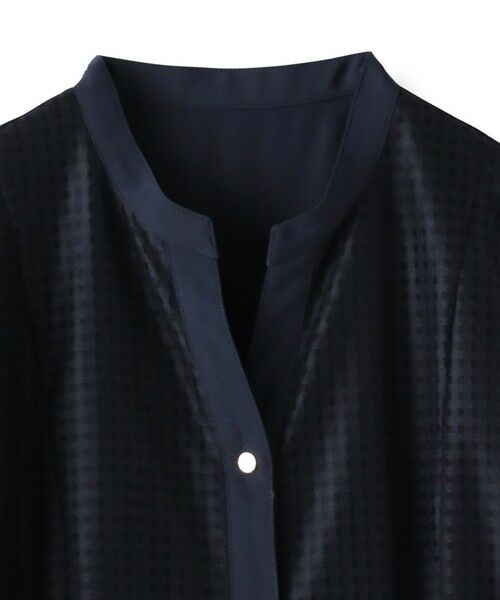 Viaggio Blu / ビアッジョブルー ロング・マキシ丈ワンピース | ラッセルレースチェックワンピース | 詳細17