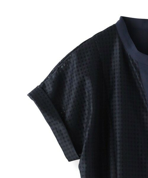 Viaggio Blu / ビアッジョブルー ロング・マキシ丈ワンピース | ラッセルレースチェックワンピース | 詳細18