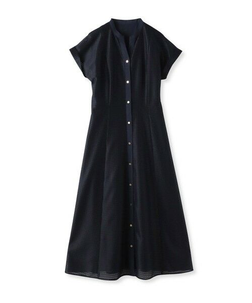 Viaggio Blu / ビアッジョブルー ロング・マキシ丈ワンピース | ラッセルレースチェックワンピース | 詳細24