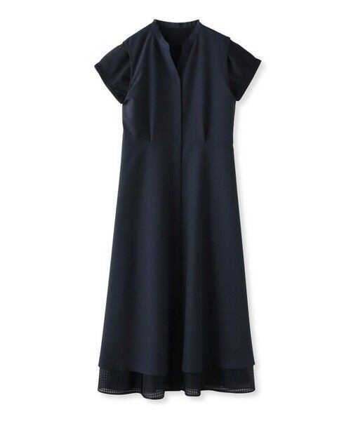 Viaggio Blu / ビアッジョブルー ロング・マキシ丈ワンピース | ラッセルレースチェックワンピース | 詳細26