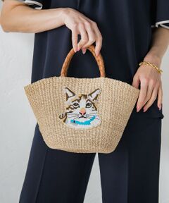 Viaggio Blu / ビアッジョブルー その他小物 | 【VIOLAd'ORO】キャット刺繍かごバック