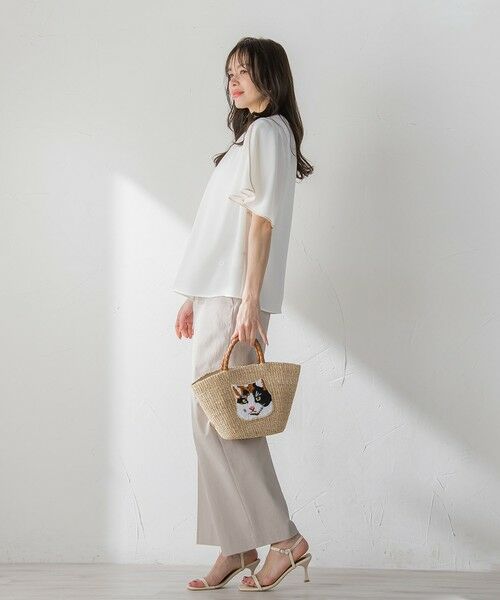 Viaggio Blu / ビアッジョブルー その他小物 | 【VIOLAd'ORO】キャット刺繍かごバック | 詳細2