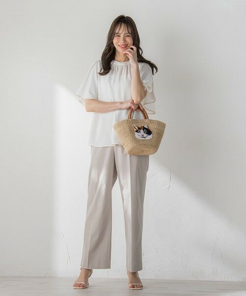 Viaggio Blu / ビアッジョブルー その他小物 | 【VIOLAd'ORO】キャット刺繍かごバック | 詳細3