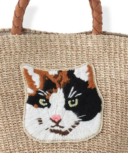 Viaggio Blu / ビアッジョブルー その他小物 | 【VIOLAd'ORO】キャット刺繍かごバック | 詳細5