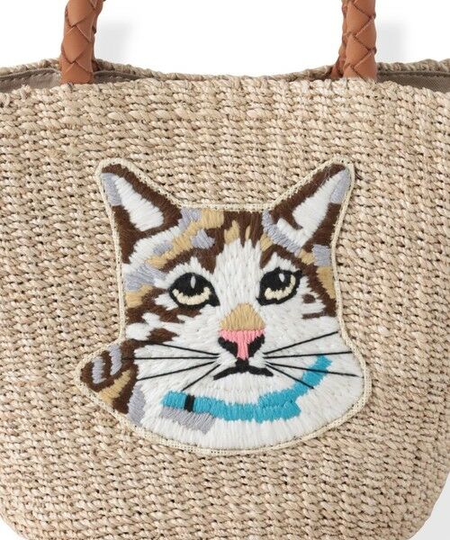Viaggio Blu / ビアッジョブルー その他小物 | 【VIOLAd'ORO】キャット刺繍かごバック | 詳細10