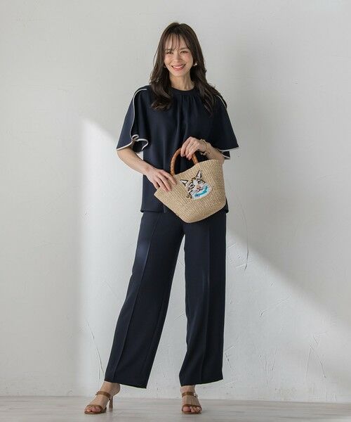 Viaggio Blu / ビアッジョブルー その他小物 | 【VIOLAd'ORO】キャット刺繍かごバック | 詳細8